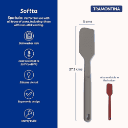 Tramontina Softta Silicone Spatula | Grey