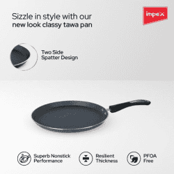 Impex Royal Granite Nonstick Tawa | 28 cm | RTP28G