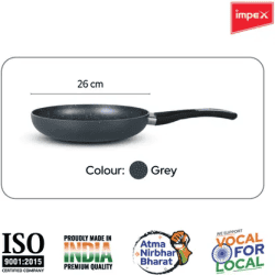 Impex Royal Granite Aluminium Non-stick Fry pan | 26 cm | RFP26G