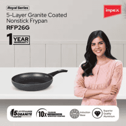Impex Royal Granite Aluminium Non-stick Fry pan | 26 cm | RFP26G
