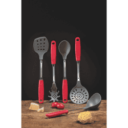 Tramontina Utilita Nylon Skimmer with Polypropylene Handle | Red