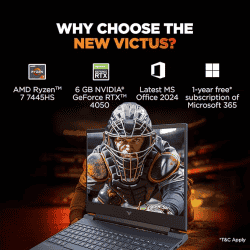 HP Victus Gaming Laptop | Ryzen 7 7445HS | 16 GB | 512 GB | 6GB RTX 4050 | Blue | 15-FB3118AX