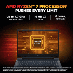 HP Victus Gaming Laptop | Ryzen 7 7445HS | 16 GB | 512 GB | 6GB RTX 4050 | Blue | 15-FB3118AX