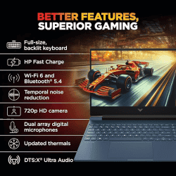 HP Victus Gaming Laptop | Ryzen 7 7445HS | 16 GB | 512 GB | 6GB RTX 4050 | Blue | 15-FB3118AX