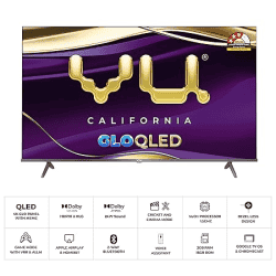 VU GloQLED Series 4K QLED Smart Google TV | 108cm (43 inches) | 43GLOQLED25