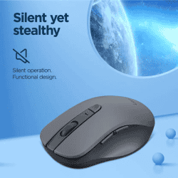 Lenovo WL310 Bluetooth Silent Mouse | Ambidextrous Optical Mouse | Bluetooth | Grey