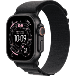 Apple Watch Ultra 3 | GPS + Cellular | 49mm | Black Titanium Case Black Alpine Loop | Large | Black Strap | MF0X4HN/A