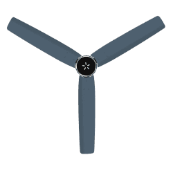 Havells Epic Signia BLDC Ceiling Fan | 3 Blades | 1200 mm | Denim Blue