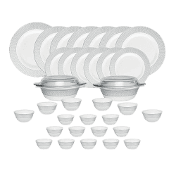Laopala Diva Velvett Collection Opal Glass Dinner Set | 35 pc