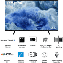 Samsung QLED Ultra HD (4K) Smart Tizen TV | 214 cm (85 inch) | Black | QA85Q8FAAUXXL