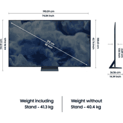 Samsung QLED Ultra HD (4K) Smart Tizen TV | 214 cm (85 inch) | Black | QA85Q8FAAUXXL