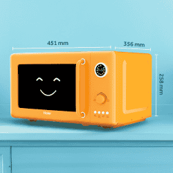 Haier Vogue 20L Solo Microwave Oven I Digital Display | Peach | HIL20V1MOPD