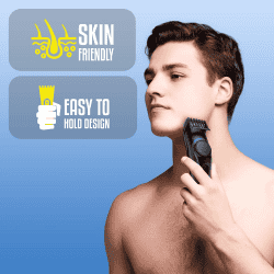 Zebronics HT100 Cordless Trimmer | Type C | 20 Adjustments | Black