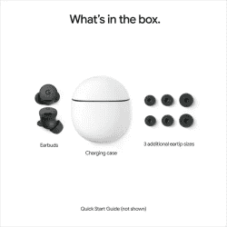 Google Pixel Buds 2a TWS Earbuds | Active Noise Cancellation |  Hazel