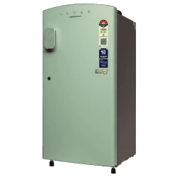 LLOYD Direct Cool Single Door Refrigerator |195L | 5 Star | Pastel Green | GLDF215SPGT4LC