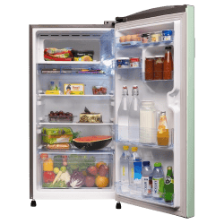 LLOYD Direct Cool Single Door Refrigerator |195L | 5 Star | Pastel Green | GLDF215SPGT4LC