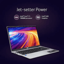 Acer Aspire Lite Laptop | Intel Core i7 13th Gen 13620H | 16 GB | 512 GB SSD | Pure Silver | UN.347SI.00U