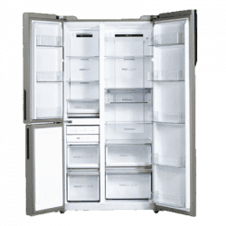 Haier Vogue Series Frost Free Side By Side  Refrigerator | 598 L | 3 Star | Grey Onyx Glass | HRT-683GOGU1