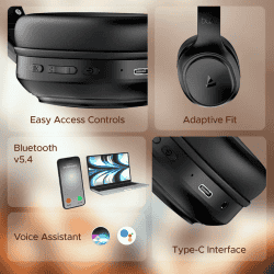 Boat Rockerz 430 Wireless Headphone | On the Ear | Iris Black