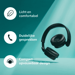 Philips Foldable Headphones | 32mm Neodynamic Drivers | Blue | TAH4209BL/00