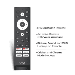 VU GloQLED Series 4K QLED Smart Google TV | 139cm (55 inches) | 55GLOQLED25