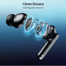 boAt Airdopes Prime 513 ANC | Multipoint Connectivity | Carbon Black