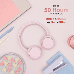 Sony Wireless Bluetooth Headphones | Pink | CH520/PZ