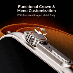 BoAt Wave Glory Pro Amoled Smart Watch | 1.96 | SpO2 | Royal Orange