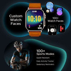 BoAt Wave Glory Pro Amoled Smart Watch | 1.96 | SpO2 | Royal Orange