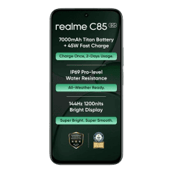 Realme C85 5G  | 4 GB | 128 GB | Peacock Green