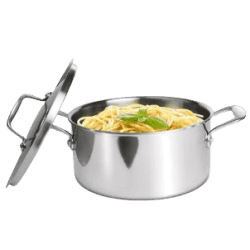 Milton Pro Cook Triply Stainless Steel Casserole | With Lid 24 cm