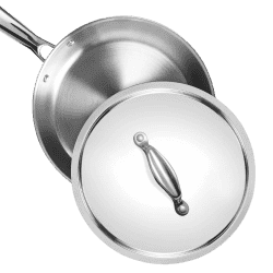 Milton Triply Stainless Steel Fry Pan | With Lid 24CM