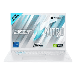 Acer Nitro Lite 16 Gaming Laptop | Intel Core i7 13620H Processor | 16GB | 512 GB | 165 Hz | Win 11 Home | White | NL16-71G