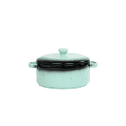 Vola Prisma Fine Porcelain Round Casserole | 12 cm | Mint Green