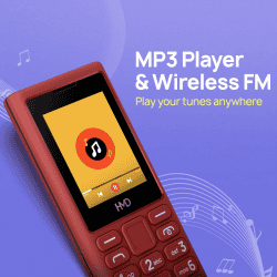 HMD 102 4G | Type C Fast Charging | Rear Camera | Red