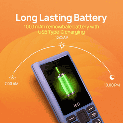HMD 101 4G Mobile Phone | Type C Fast Charging | Blue
