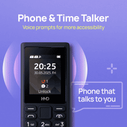 HMD 102 4G Phone | Type C Fast Charging | Rear Camera | Dark Blue