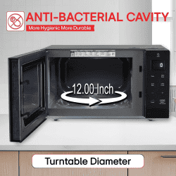 LG Solo Microwave Oven with Glass Door | 30 L | Anti-Bacteria Cavity | Black | MS3032BK DBKQILN