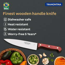 TRAMONTINA Polywood Stainless Steel Chef Knife | 15.2cm (6") | Knife