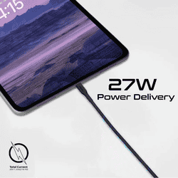 Promate 3Pcs High Tensile Strength USB-C to Lightning Cable Kit | 27W | Black