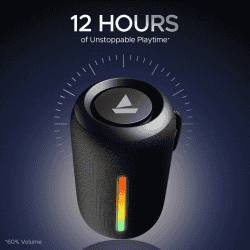 Boat Stone 352 Pro Portable Bluetooth Speaker | 14W boAt Signature Sound | RGB LEDs | Raging Black