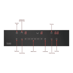 Hafele 2 Zones Induction Hob | NERO 30