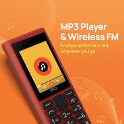 HMD 101 4G Mobile Phone | Type C Fast Charging | Red