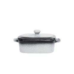 Vola Prisma Fine Porcelain Rectangle Casserole | 14 cm | Ash Grey