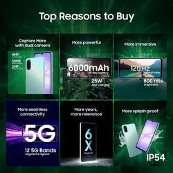 Samsung Galaxy A07 5G | 6GB | 128GB | Light Green