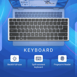 Dell Inspiron 7440 plus Thin and Light Laptop | 14 Intel Core 7 240H |16 GB | 512 GB SSD | Ice Blue | OIN74401002R1RINU1O