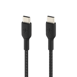Belkin USB-C to USB-C Braided 3.3 Feet 1 Meter Fast charging Type C Cable | 60W | White