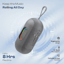 Lapcare Ozzie Bluetooth Speaker | 10W | Grey | LBS-102