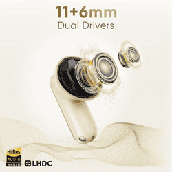 realme Buds Air 8 | 11mm+6mm Dual Dynamic Bass Drivers | 55dB ANC | 360° Spatial Audio | Master Grey
