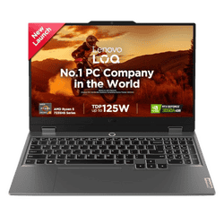 Lenovo LOQ AI Gaming Laptop | AMD Ryzen 5 7235HS | 16GB | 512GB SSD | NVIDIA RTX 3050A 4GB | Grey | 83JC00LSIN